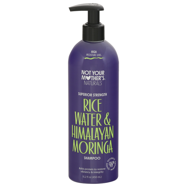 Hair Care Not Your Mother's Shampoo, Superior Strength, Rice Water & Himalayan Moringa hero