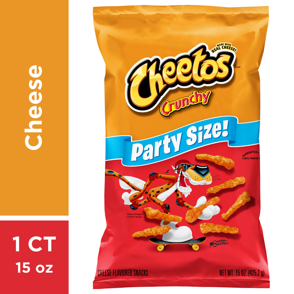 Chips & Pretzels Cheetos Party Size Cheese Flavored Snacks hero