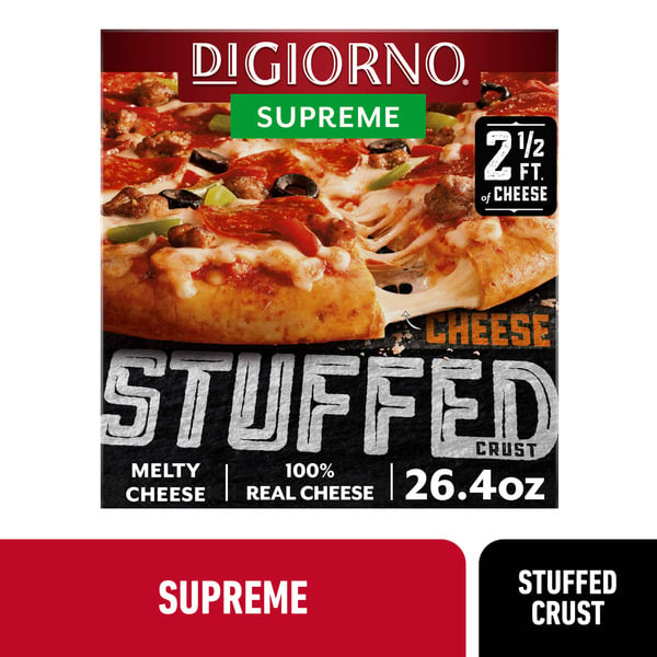 Frozen Pizza DiGiorno Frozen Pizza - Supreme Pizza - Stuffed Crust Pizza hero