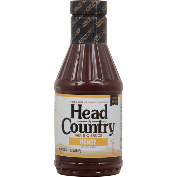 Condiments Head Country Bar-B-Q Sauce, Honey hero