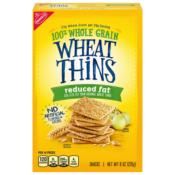 Crackers Wheat Thins Reduced Fat Whole Grain Wheat Crackers hero