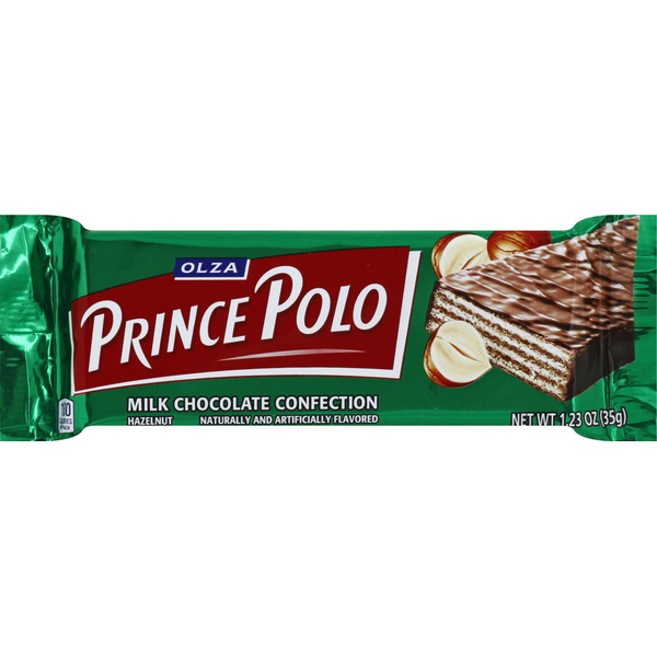 Candy & Chocolate Olza Prince Polo Milk Chocolate Confection, Hazelnut hero