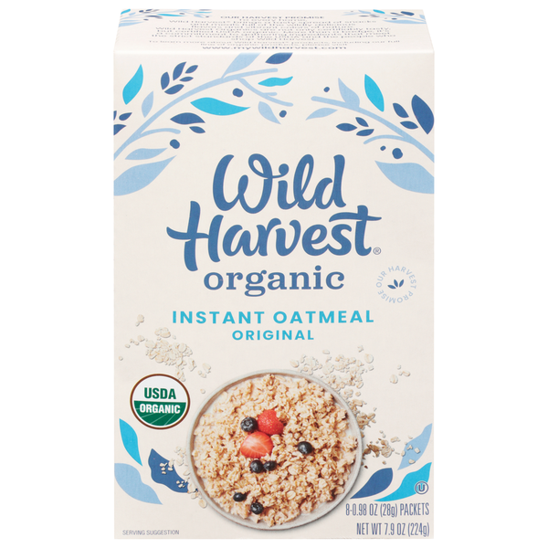 Cereal Wild Harvest Oatmeal, Instant, Organic, Original hero