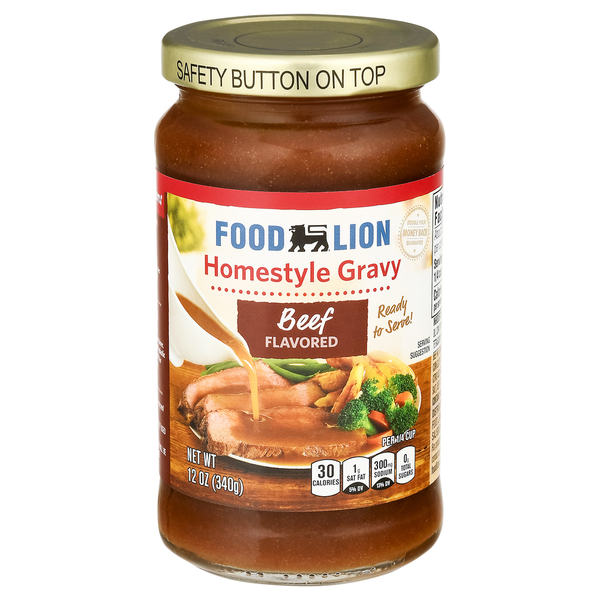 Soup, Broth & Bouillon Food Lion Gravy, Beef Flavored, Homestyle hero