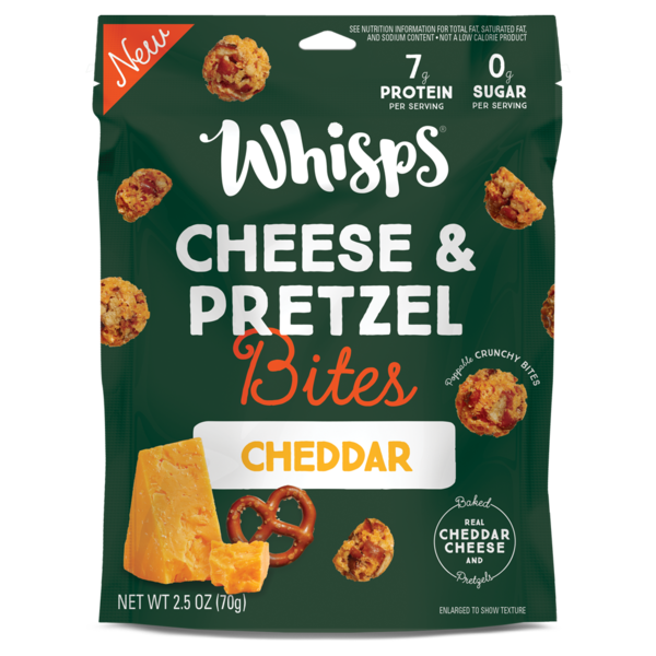 Chips & Pretzels Whisps Cheese & Pretzel Bites hero