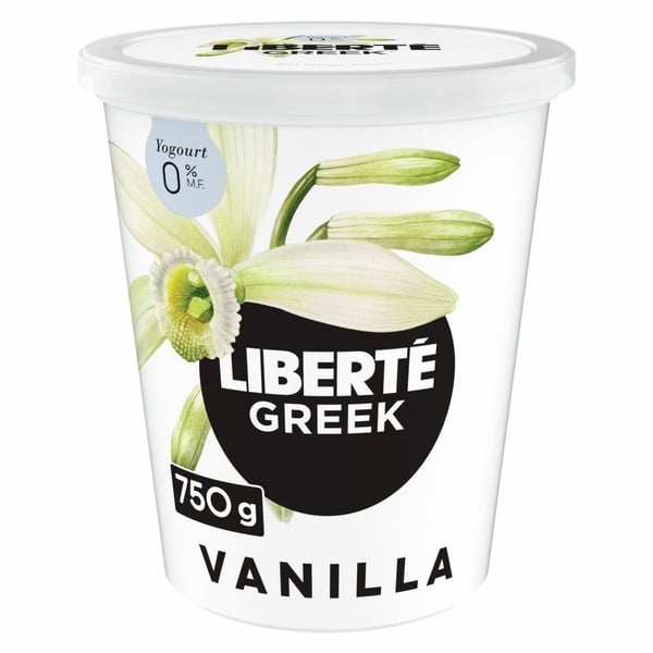 Yogurt Liberté Greek 0% Yogurt, Vanilla, High Protein hero