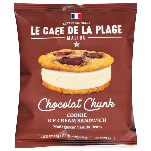 Ice Cream & Ice Le Cafe de la Plage Ice Cream Sandwich, Cookie, Chocolate Chunk hero