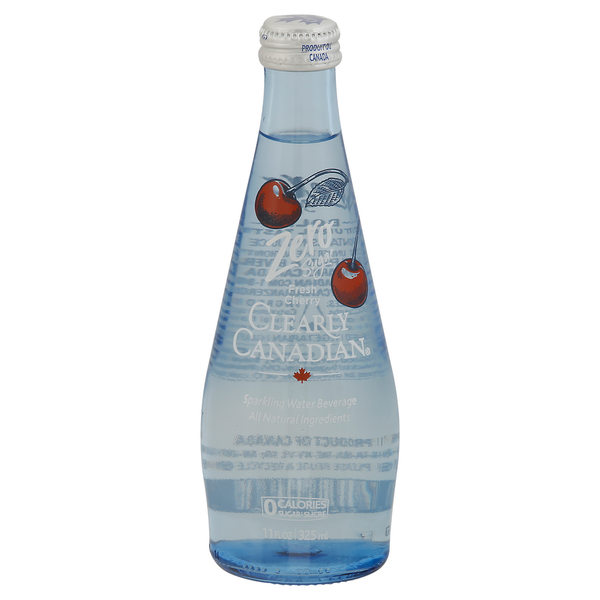 Water, Seltzer & Sparkling Water Clearly Canadian Sparkling Water Beverage, Zero Sugar, Fresh Cherry hero