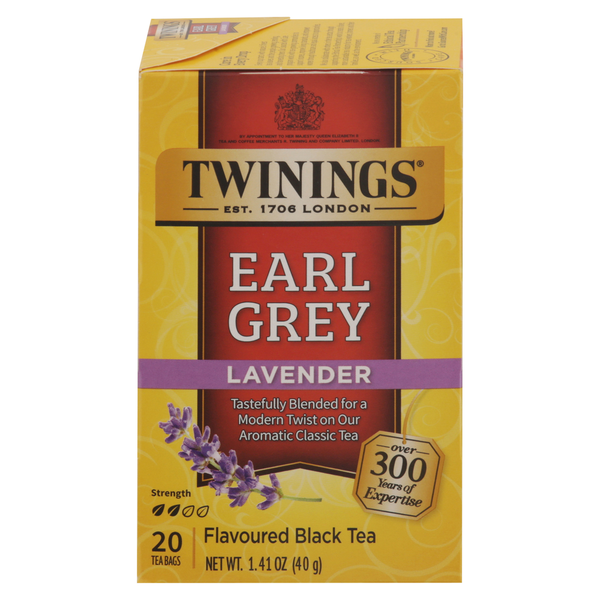 Tea (Loose, Bags and Pods) Twinings Of London Earl Grey Lavender Black 20 ct. Tea Bags hero