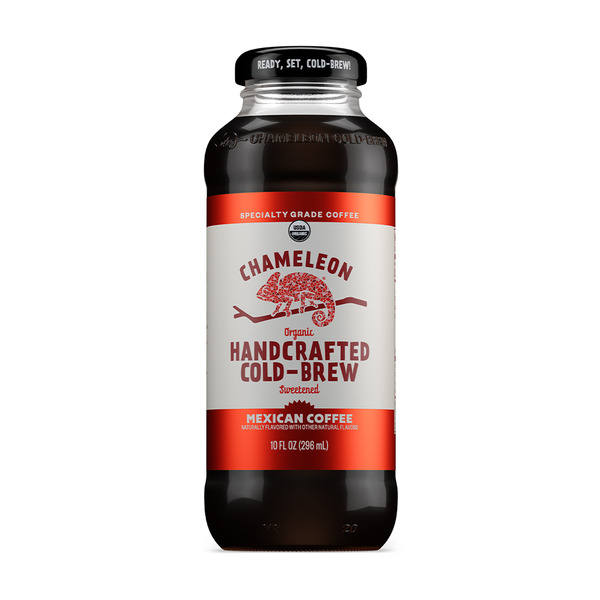 Coffee Chameleon Organic, Handcrafted, Cold-Brew, Sweetened Mexican Coffee hero