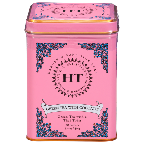 Tea Harney & Sons Green Tea with Coconut Tea Sachets hero