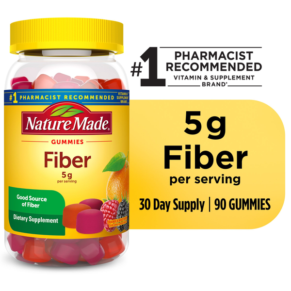 Vitamins & Supplements Nature Made Fiber Gummies 5 g Per Serving hero