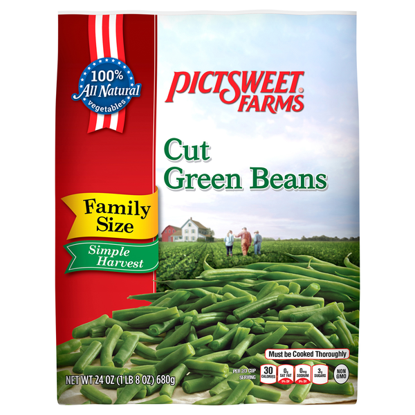 Frozen Produce Pictsweet Farms Green Beans, Cut, Family Size hero