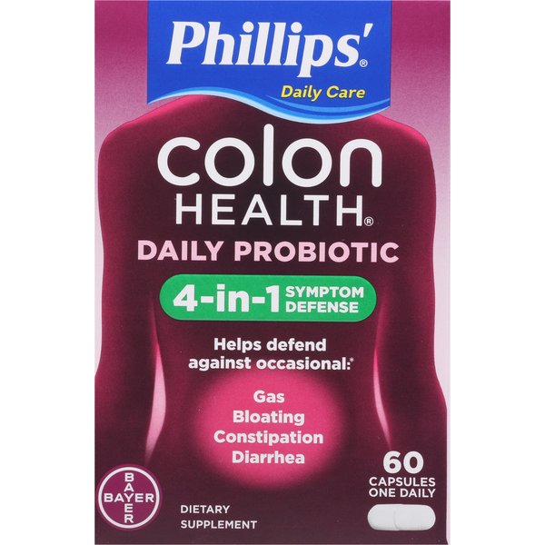 Digestion Phillips' Daily Probiotic, 4-in-1 Symptom Defense, Capsules hero