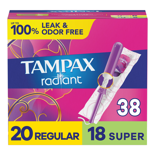 Feminine Care TAMPAX Radiant Tampons, Regular/Super hero