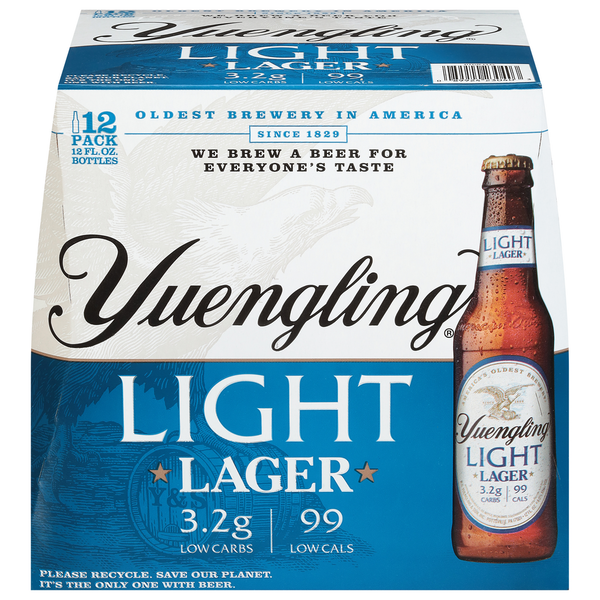 Beers & Coolers Yuengling Beer, Light Lager, 12 Pack hero