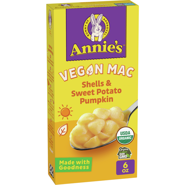 Boxed Dinners Annie's Organic Shells and Sweet Potato Pumpkin Vegan Mac hero