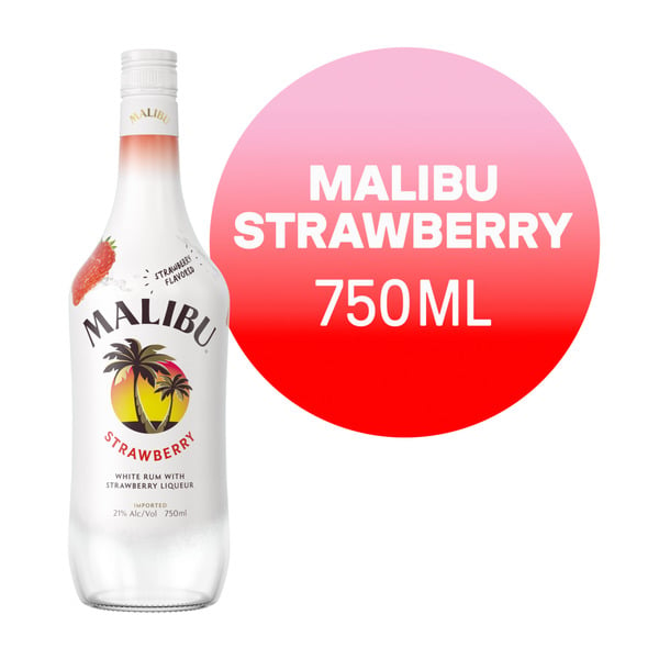 Rum Malibu White Rum with Strawberry Liqueur hero