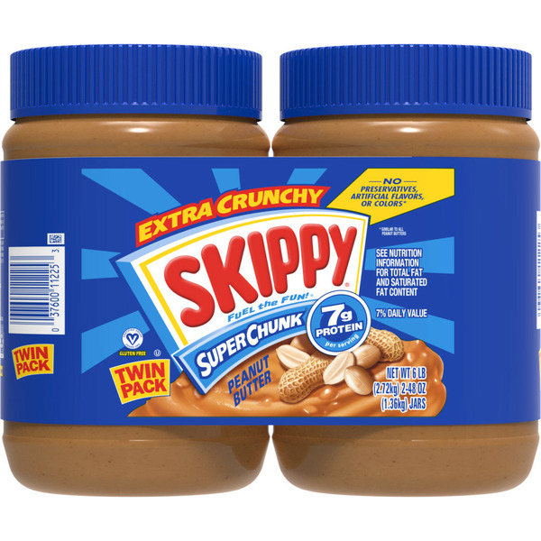 Spreads SKIPPY Super Chunk Peanut Butter hero