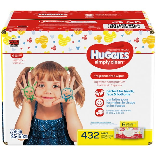 Diapers & Wipes Huggies Simply Clean Fragrance-free Baby Wipes hero