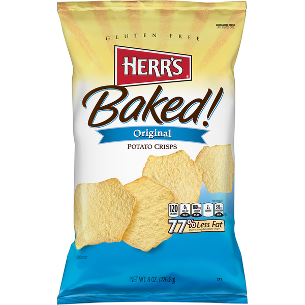 Chips & Pretzels Herr's Potato Crisps, Gluten Free, Original hero