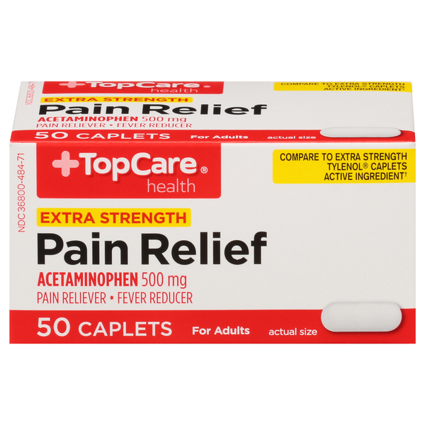 Muscles, Joints & Pain Relief TopCare Pain Relief, Extra Strength, 500 mg, Caplets hero