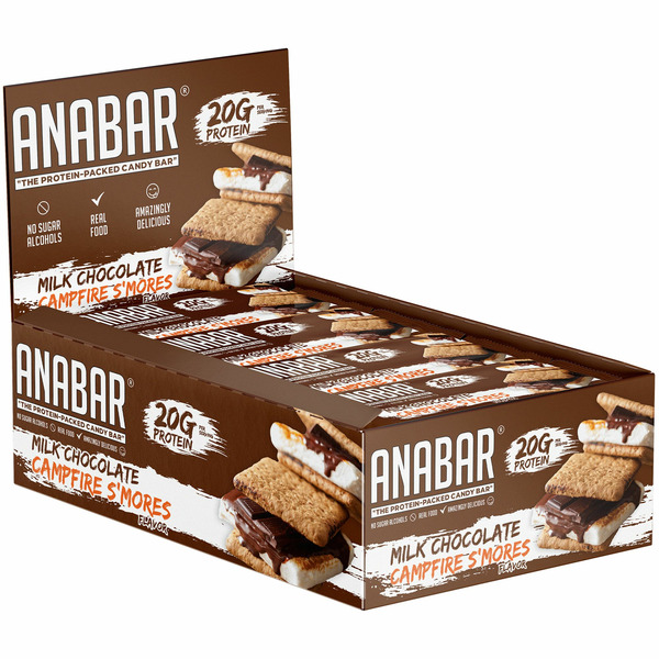 Protein Bars Anabar Milk Chocolate Campfire S'more Bars hero