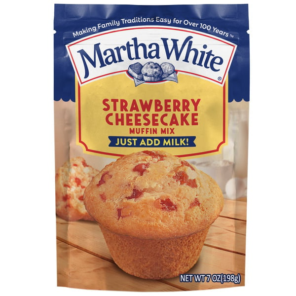 Doughs, Gelatins & Bake Mixes Martha White Strawberry Cheesecake Muffin Mix hero