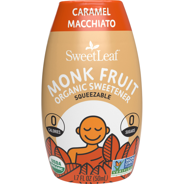 SweetLeaf Sweetener, Organic, Caramel Macchiato, Monk Fruit hero