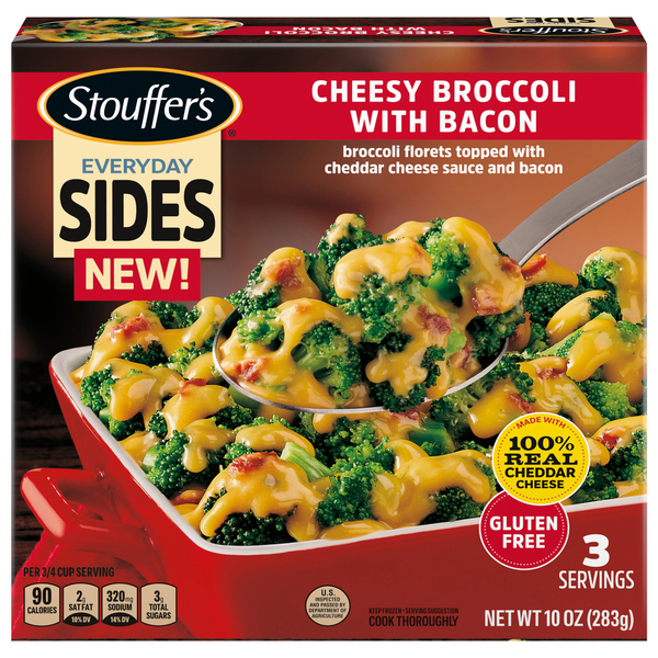 Frozen Meals Stouffer's Cheesy Broccoli, with Bacon hero