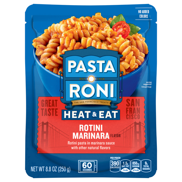 Dry Pasta Pasta Roni Rotini, Marinara Flavor, Heat & Eat hero