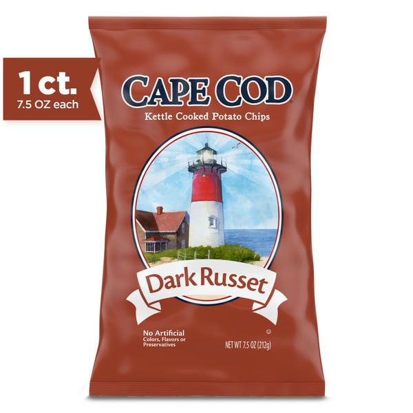 Chips & Pretzels Cape Cod Russet Kettle Cooked Potato Chips hero