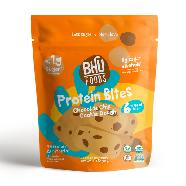 Energy & Granola Bars Bhu Foods Protein Bites, Chocolate Chip Cookie Dough hero