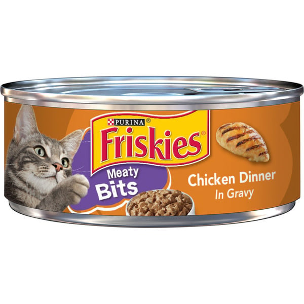 Cat Food Purina Friskies Gravy Wet Cat Food, Meaty Bits Chicken Dinner hero