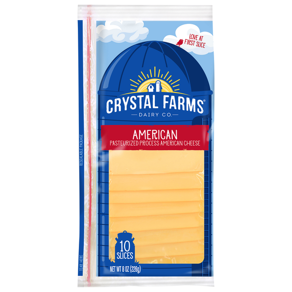 Packaged Cheese Crystal Farms Cheese, American hero