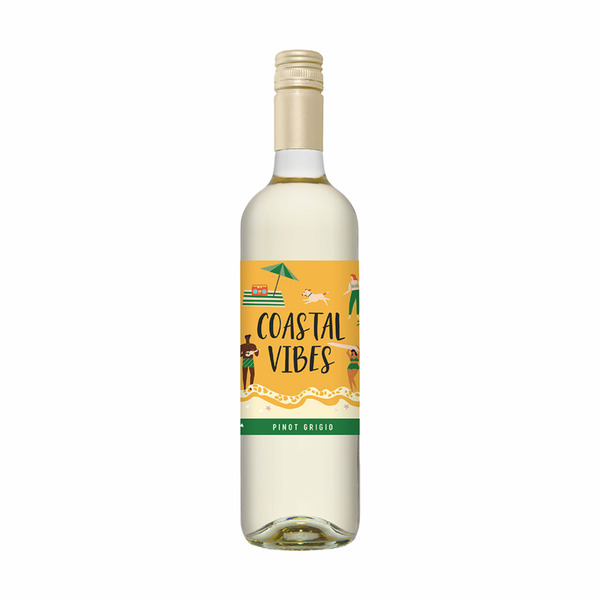 White Coastal Vibes Pinot Grigio, White wine, California, 1 ct, 750ml Bottle hero