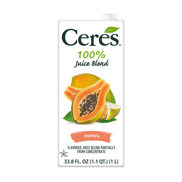 Juice & Nectars Ceres Papaya Juice Natural 100% Pure Fruit Juice, no added sugars or preservatives hero