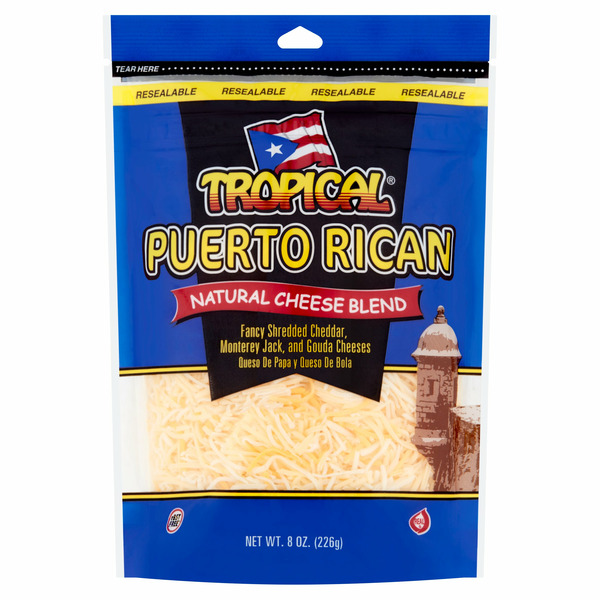 Packaged Cheese Tropical Pueto Rican Natural Cheese Blend hero