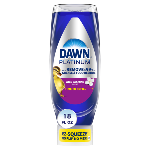 Dish Detergents Dawn Platinum EZ-Squeeze Dish Soap, Wild Jasmine hero