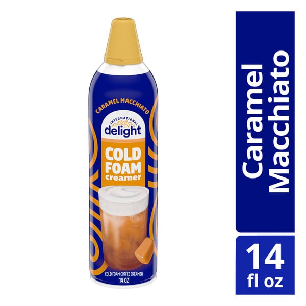 International Delight Caramel Macchiato Cold Foam Coffee Creamer hero