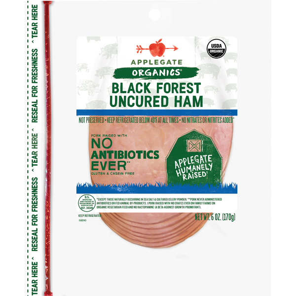 Deli Meats Applegate Organics Organic Black Forest Ham hero