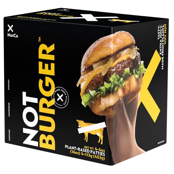 NotCo NotBurger Patties, Frozen, Plant-Based Burgers hero