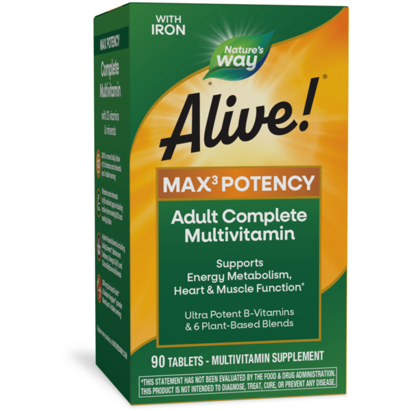 Multi Vitamins Nature's Way Alive!® Max3 Potency Multivitamin hero