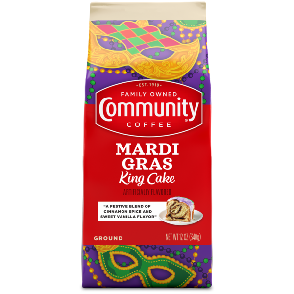 Coffee Community Coffee Mardi Gras King Cake Ground Coffee hero