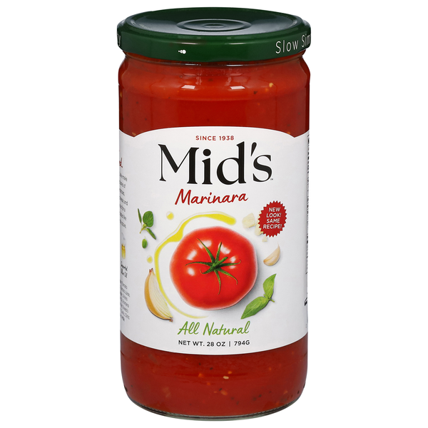 MID’S Pasta Sauce, True Sicilian, Marinara hero