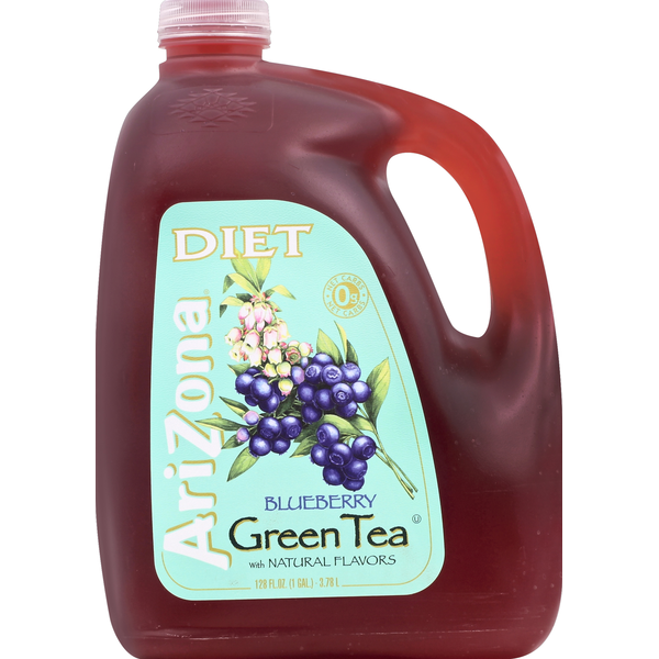 Tea Beverages AriZona Green Tea, Blueberry, Diet hero