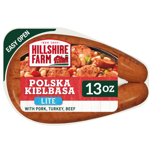 Hot Dogs, Bacon & Sausage Hillshire Farm Lite Polska Kielbasa Smoked Sausage hero