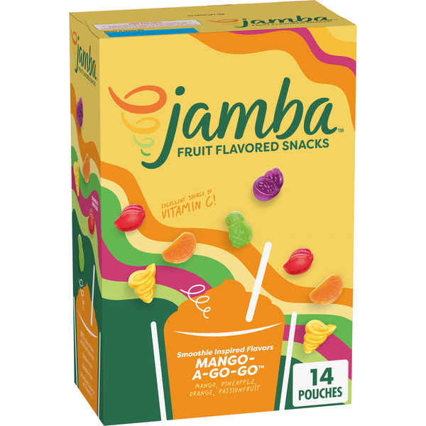 Fruit & Vegetable Snacks Jamba Mango-A-Go-Go Smoothie Inspired Fruit Flavored Snacks hero