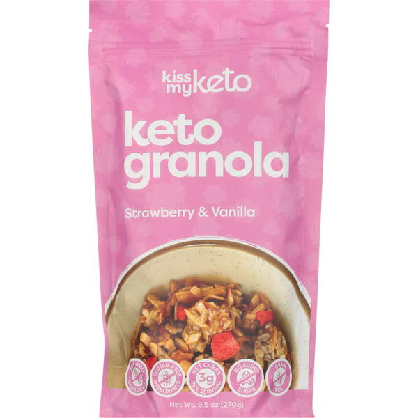 Granola Kiss My Keto Granola, Keto, Strawberry & Vanilla hero