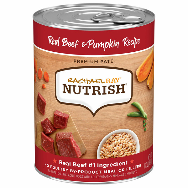 Rachael Ray Nutrish Dog Food, Real Beef & Pumpkin Recipe, Premium Pate hero